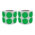 thumbnail image 1 of Royal Green Color-Coding Dot Stickers 3/4" Plain Sticker Roll Labels in Green (19MM) 2100 Labels on 2 Rolls, 1 of 6