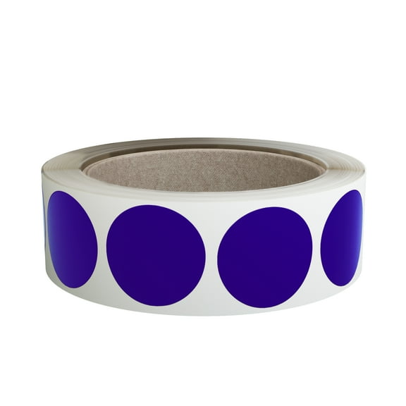 Royal Green Color-Coding Label Roll 25mm Royal Blue Stickers 1 Inch - 600 Pack