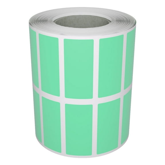 Royal Green Color-Coding Label Rolls in Pastel Green 25mmx10mm - 1400 Pack