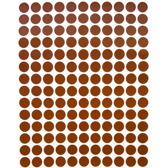 Royal Green Color Coding Labels 0.375 inch Round Sticky Label 3/8 Small Dot Stickers for Labeling 10mm, 7000-Pack (Brown)