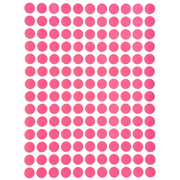 Royal Green Color Coding Labels 0.375 inch Round Sticky Label 3/8 Small Dot Stickers for Labeling 10mm, 7000-Pack (Pink)