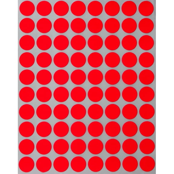 Royal Green Color-Coding Labels 1/2 inch (13mm) Neon Yellow Dots  Stickers - 4000 Pack