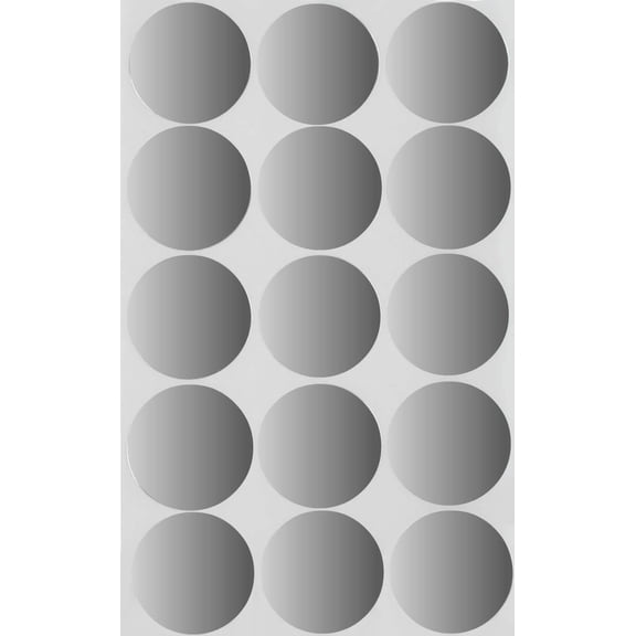 Royal Green Color Coding Labels 1.25 inch Circle Sticker Dots for Labeling, and Inventory in Silver, 1500 Pack