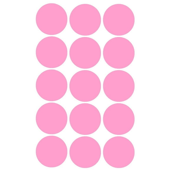 Royal Green Color-Coding Labels 1.25 inch Round Dot Stickers in Pastel Pink, Large Circle Sticker 30mm - 75 Pack
