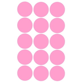 Royal Green Color-Coding Labels 1.25 inch Round Dot Stickers in Pastel Pink, Large Circle Sticker 30mm - 75 Pack
