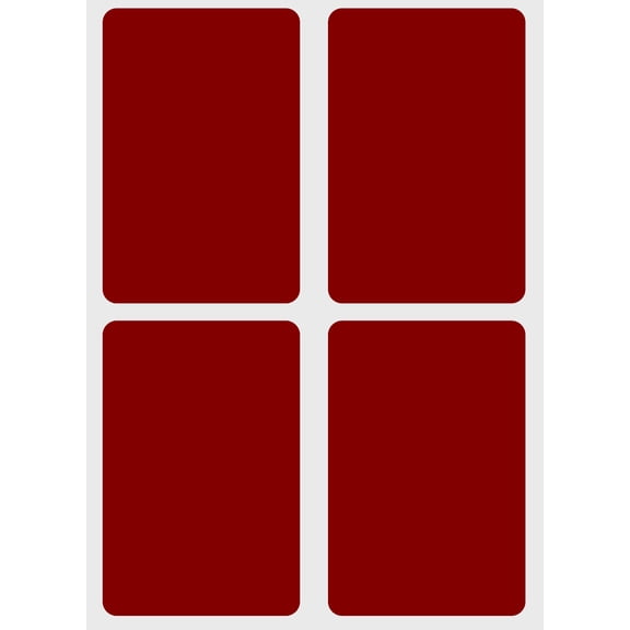 Rectangular Color-Coding Labels 3x2 in Red Velvet Storage Labels for Boxes and Bins - 200 Pack by Royal Green