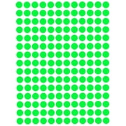 Royal Green Color Coding Labels ¼” 8mm 5/16 Small Dot Stickers in Neon Green - 9000 Pack