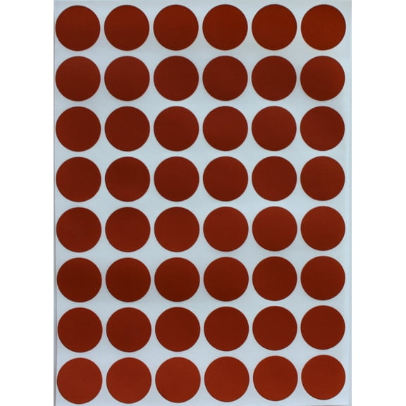 Royal Green Color-Coding Labels Brown 5/8" Diameter (11/16) Rounds Dot Stickers - Size 0.69-17mm 336 Pack