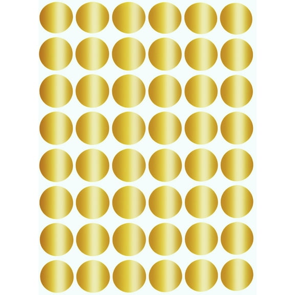 Royal Green Color-Coding Labels Dot Sticker 11/16" Inch Colored Labels forInventory Office Supplies in Gold (17mm), 4800 Pack
