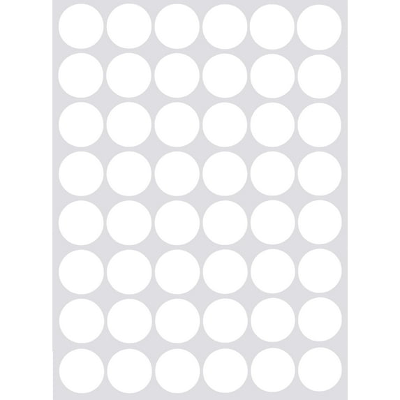 Royal Green Color-Coding Labels Dot Sticker 11/16" Inch Colored Labels forInventory Office Supplies in White (17mm), 4800 Pack