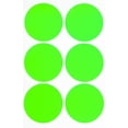 thumbnail image 1 of Royal Green Color Coding Labels Dots in Neon Green (2" inch) 50mm - 300 Pack, 1 of 8