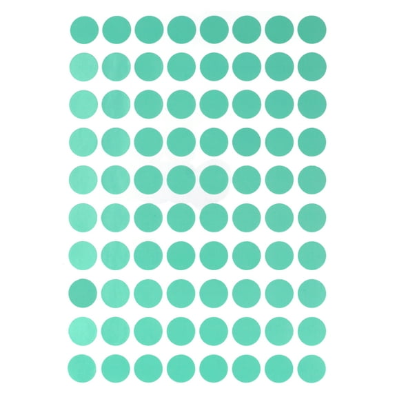 Royal Green Color Coding Labels in Soft Tones - Spring Colors for Spring Cleaning - Green Stickers in Pastel - 1/2 inch (13mm) - Multipurpose adhesives - 400 Pack