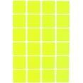 thumbnail image 1 of Royal Green Color-Coding Labels Square Stickers 1 inch x 1 inch, 25mm Neon Yellow - 1200 Pack, 1 of 6