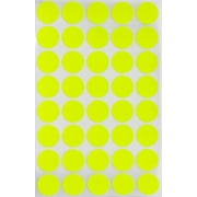 Royal Green Round Labels Colored Dots Stickers 19mm 3/4 inch - Pink - 280 Pack