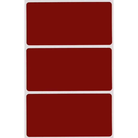 Royal Green Color Coding Labels for Organizing and Moving 4" x 2" Stickers to Write in Red Velvet, 150 Pack