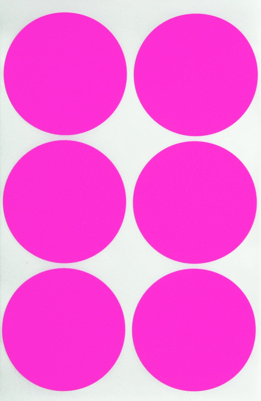 Pink Circle Labels