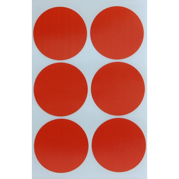 Royal Green Color Dot Stickers 2 in Orange, 50mm Round Labels for Moving Storage Bins - 180 Pack