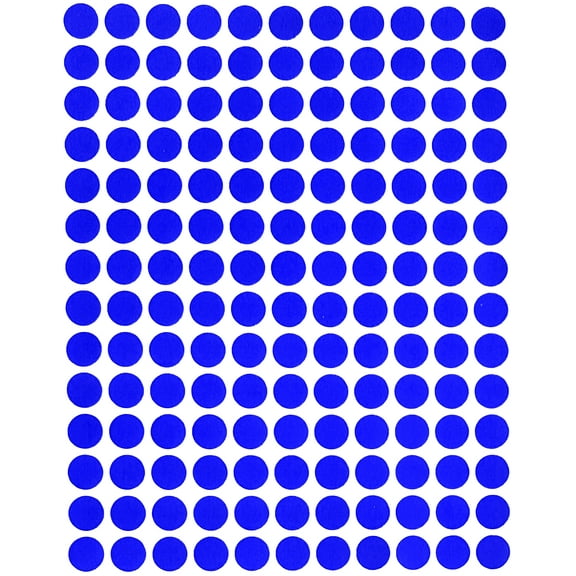 Royal Green Colored Code Labels 0.375 inch Round Dot Sticker 3/8 Circle Stickers for Labeling, Calendars, Planners 10mm, 14000-Pack (Blue)