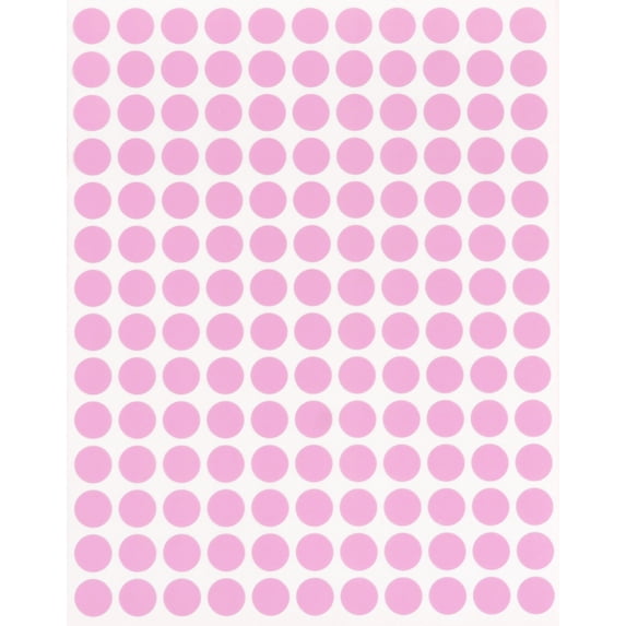 Royal Green Colored Code Labels 0.375 inch Round Dot Sticker 3/8 Circle Stickers for Labeling, Calendars, Planners 10mm, 14000-Pack (Pastel Pink)