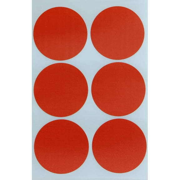 Royal Green, Colored Dot 2" inch Orange Sticker, 50mm (two inch) Label Rounds, 540 Pack