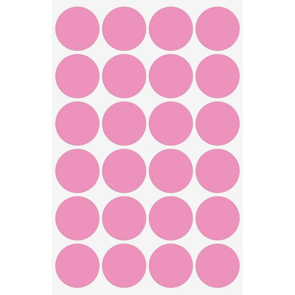 Royal Green Colored Dot Stickers in Pastel Pink- 1 inch 25mm Circle Envelope Seals 600 Pack