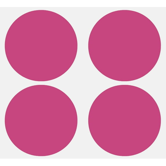 Royal Green Colored Label Stickers for Inventory and Labeling (3 Inch) Large Pink Dots 75MM 100 Pack