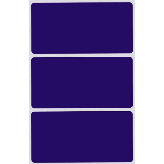 Royal Green Colored Labels 4x2 inch Rectangular Label Stickers in Royal Blue (102 mm x 51 mm) - 300 Pack