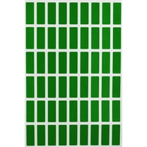 Royal Green Colored Labels Rectangle Stickers 25mmx10mm (1 inch x 3/8 inch) Green - 270 Pack