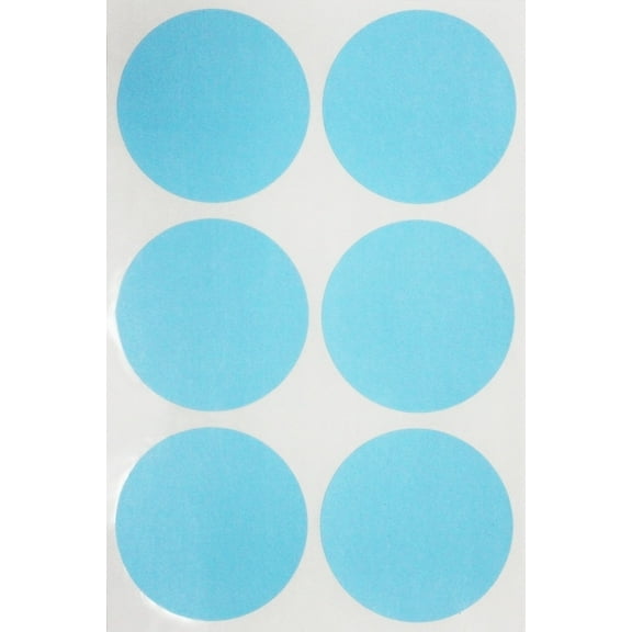Royal Green Colored Labels Stickers 2 inch for Inventory and Labeling in Light Blue 50mm - 300 Pack