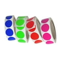 thumbnail image 1 of Royal Green Dot Sticker Labels 1.25 inch - Sticker Roll 30mm in 4 Colors Red, Blue, Neon Green and Neon Pink - 4000 Pack, 1 of 7