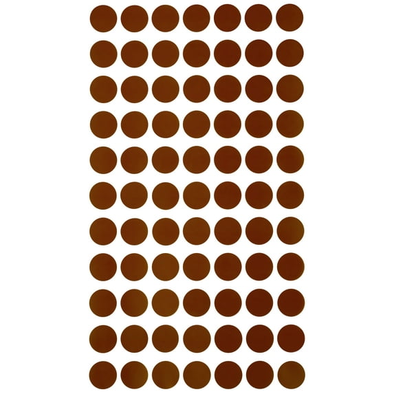 Royal Green Easy to Remove Labels Round Stickers in Brown 1.5cm (Approx 5/8 inch 19/32) - 1540 Pack