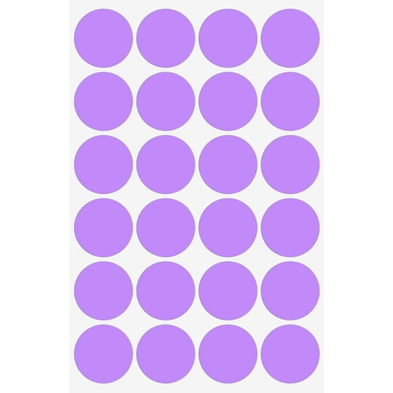 Royal Green Envelope Seals Colored Labels Violet - Round Stickers Pastel Purple 25mm - 360 Pack