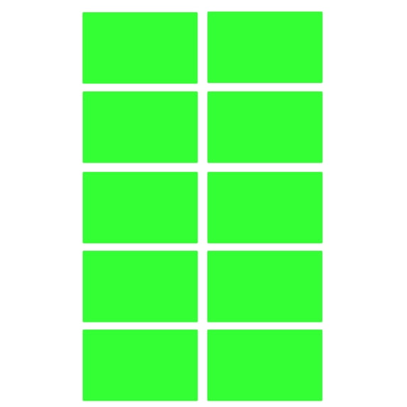 Royal Green Gift Tag Stickers 2x1.2 inch Box Label Stickers in Neon Green 50mm x 31mm - 150 Pack