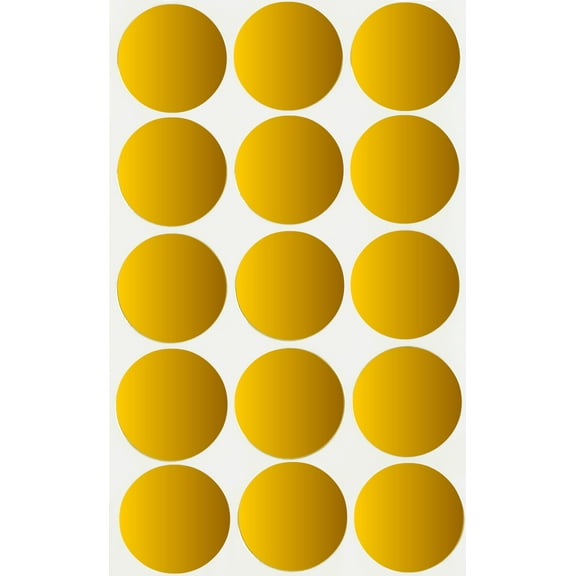 Royal Green Gold Foil Metal Labels 1.25in (30 mm) Gold Round Dot Sticker - Pack of 225