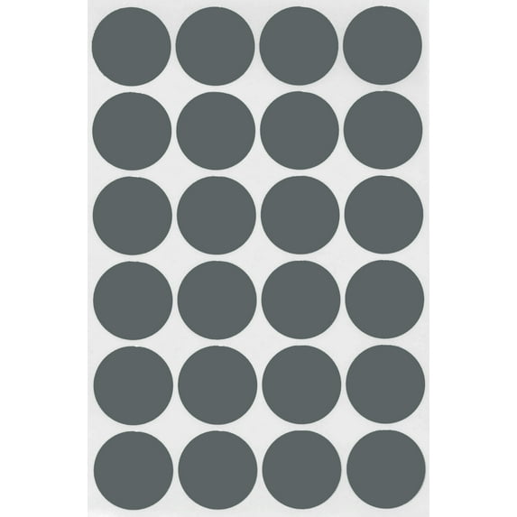 Royal Green Gray Dot Stickers 1" inch Round Label Dots 25mm - 120 Pack