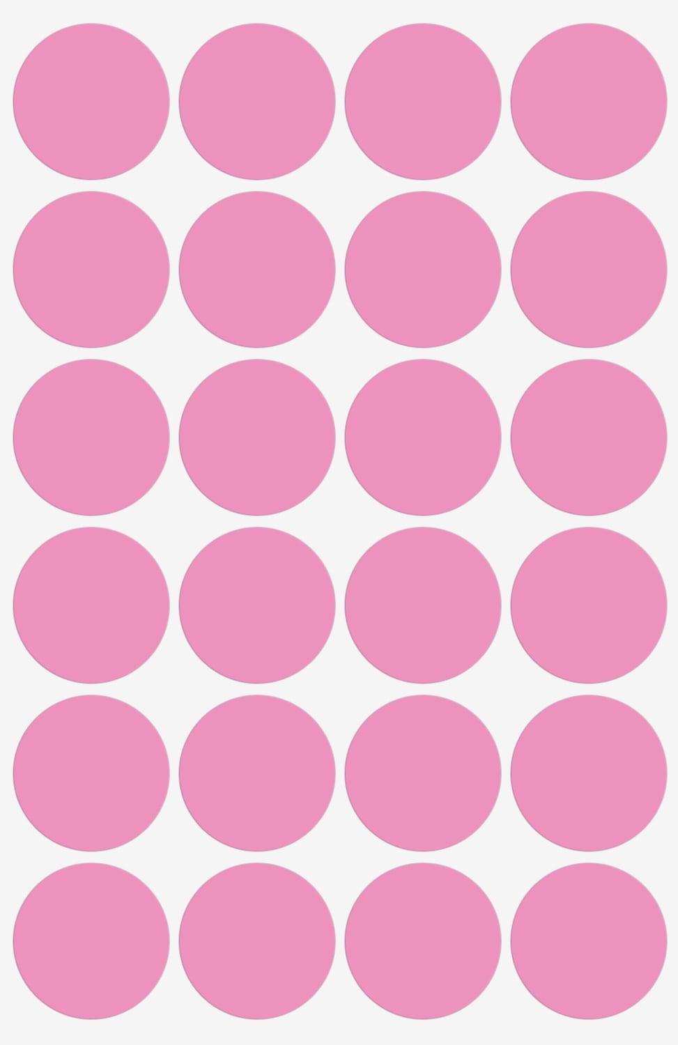 Royal Green Invitation Seals Sticker Dots Great for Baby Shower, Gender Reveal and Bridal Shower in Baby Pink (25MM) 1" - 2400 Pack