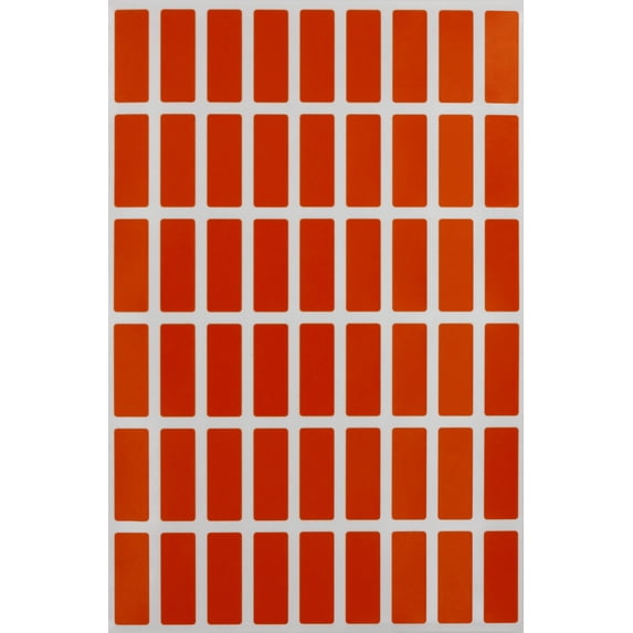 Royal Green Labels for organizing (1 inch x 3/8 inch)- Orange Jewelry Tags - 25 mmx10 mm - 810 Pack