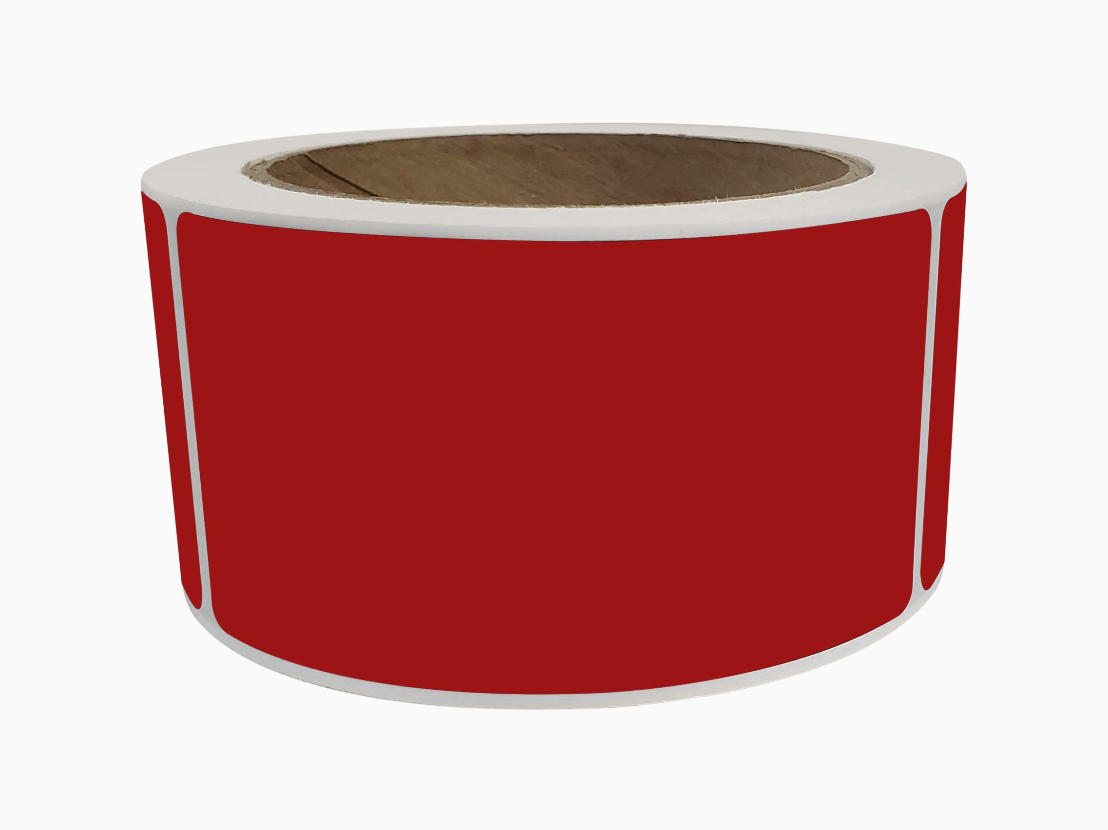 Royal Green Large Rectangular Labels 4x2 Sticker Roll (7.5cm x 2.5cm), Red Velvet - 250 Pack