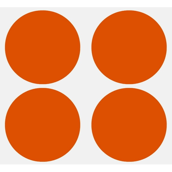 Royal Green Large Sticker Permanent Labels for All-Purpose in Orange 75MM (3 inch) - 40 Pack