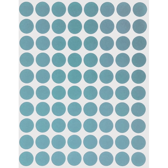 Royal Green Light Blue dot Stickers 1/2" Round Label dots 13 mm - 400 Pack