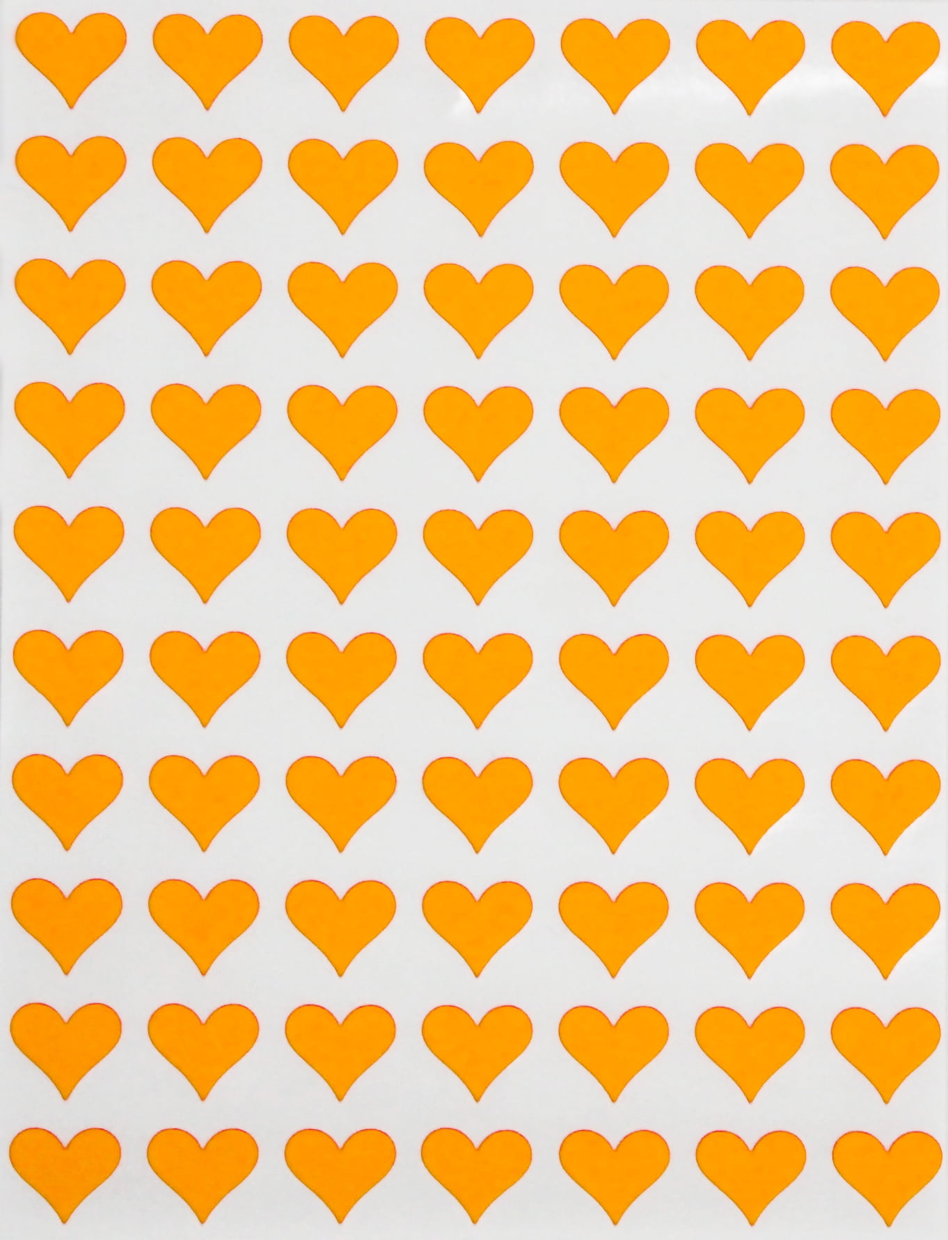 Royal Green Love Heart Sticker Labels in Neon Orange - 1/2 (0.5 inch) 13mm  Fluorescent Color Heart Stickers for Envelopes,Greeting Cards, Gift  Packaging, Boxes, and Bags - 1050 Pack 