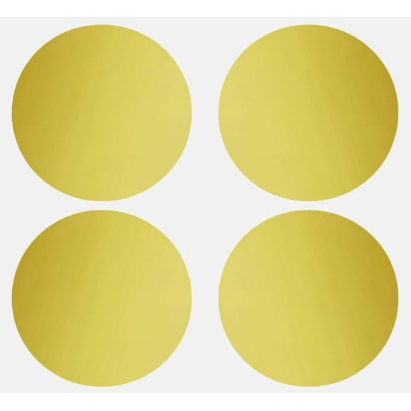 Royal Green Metallic Dot Stickers 3" Inch in Self Adhesive Labels in Gold 75MM - 40 Pack