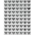 thumbnail image 1 of Royal Green Metallic Silver Hearts Stickers for Wedding Invitation Seals, Decoration, Arts and Crafts 13mm (1/2 inch)  - 350 Pack, 1 of 6