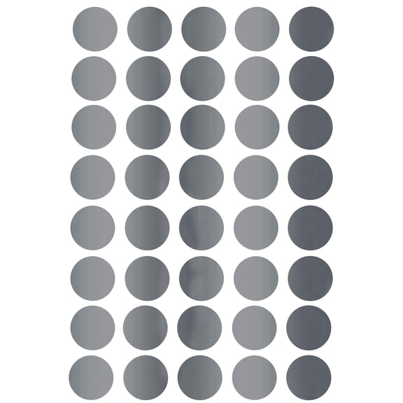 Royal Green Metallic Silver Sticker 3/4 inch Invitation Seals 19mm 1.9cm - 1000 Pack