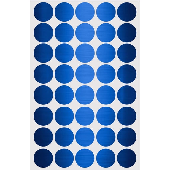Royal Green Metallic Stickers Label Dots for Decoration Seals for Envelopes 3/4 inch in Metallic Blue, 1000 Pack