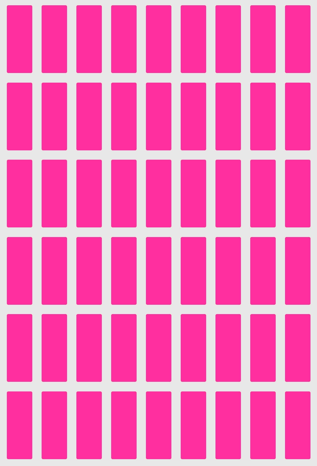 Royal Green Mini Color Stickers Rectangular Pricing Tags  1 inch x 3/8 inch in Neon Pink, 5400 Pack