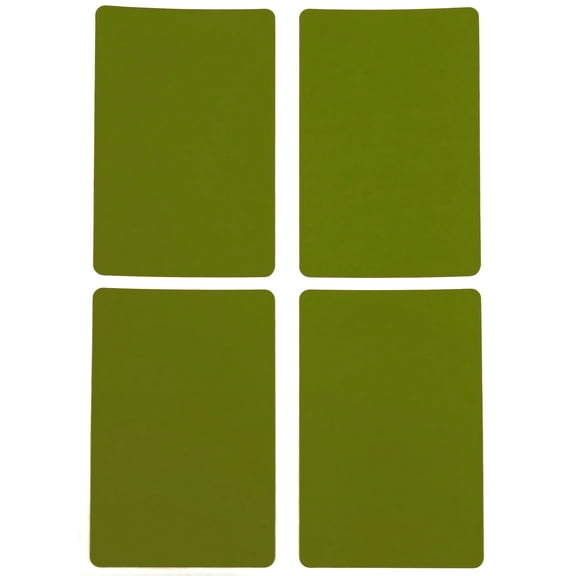 Royal Green Name Tag Sticker Label 3x2 (76mm x 50mm) Large Olive Green Labels 60 Pack