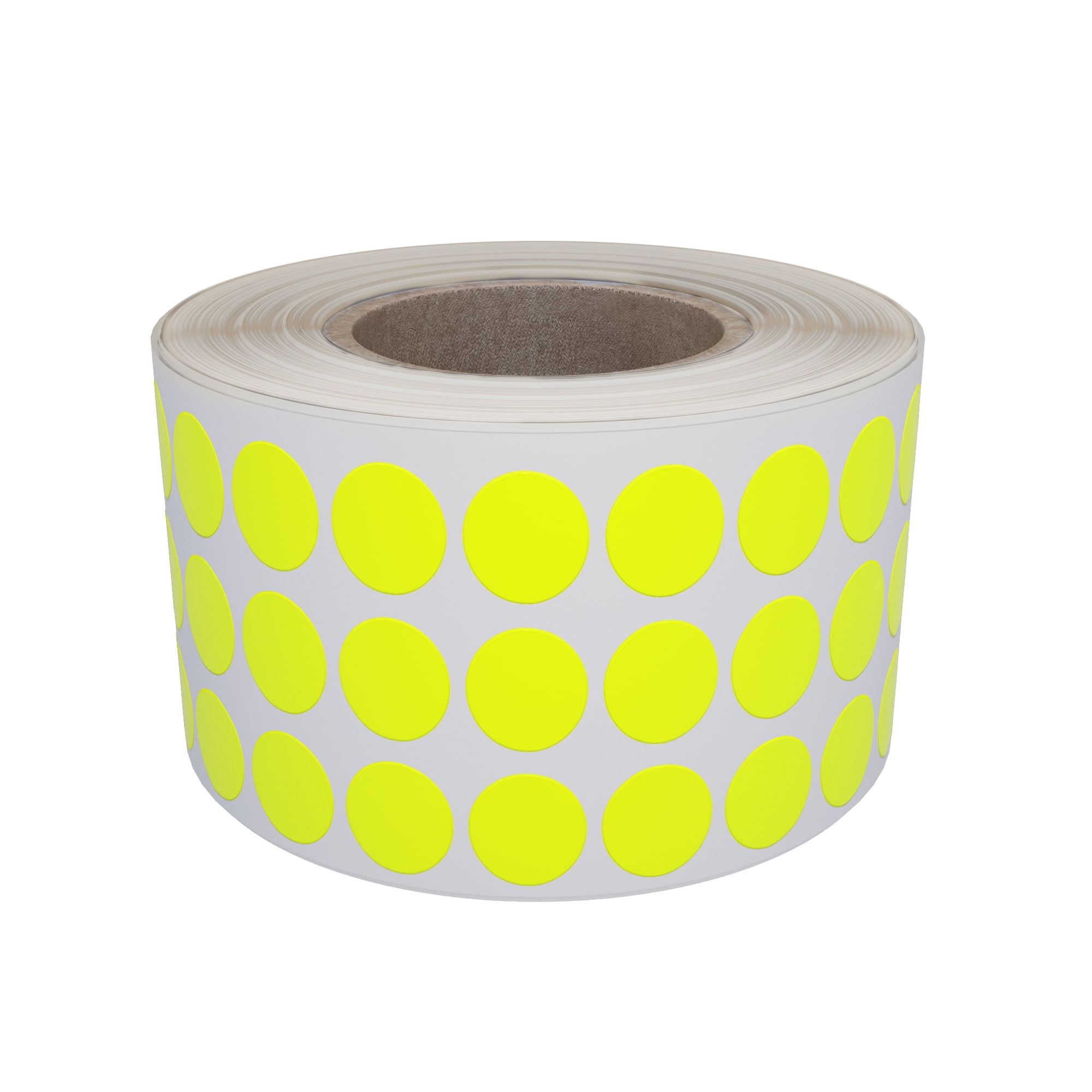 Royal Green Neon Yellow Adhesive Round Stickers 1/4 Inch (8mm) Color ...