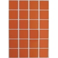 thumbnail image 1 of Royal Green Orange Square Shape Stickers for Arts and Crafts Adhesive Label 25mm 1 inch - 120 Pack, 1 of 9