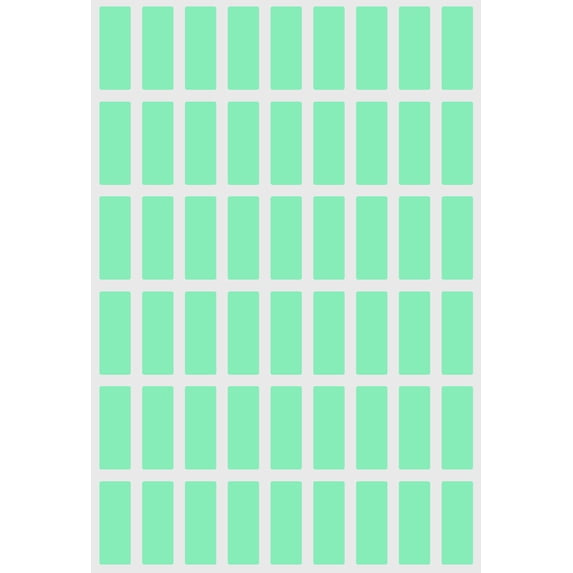 Royal Green Permanent File Labels (25mmx10mm) Sticker Sheets in Pastel Green - 270 Pack